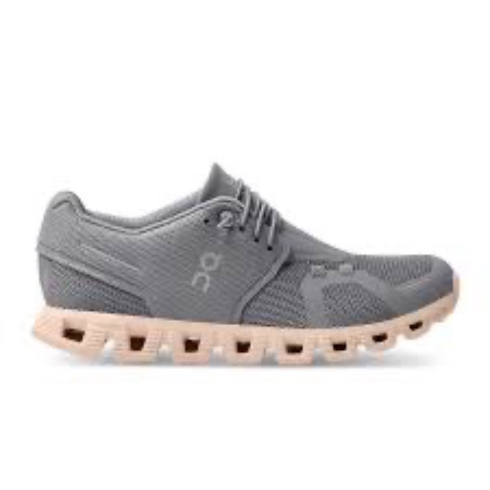 Womens ON Cloud Cloud 5 - Gray/Pink